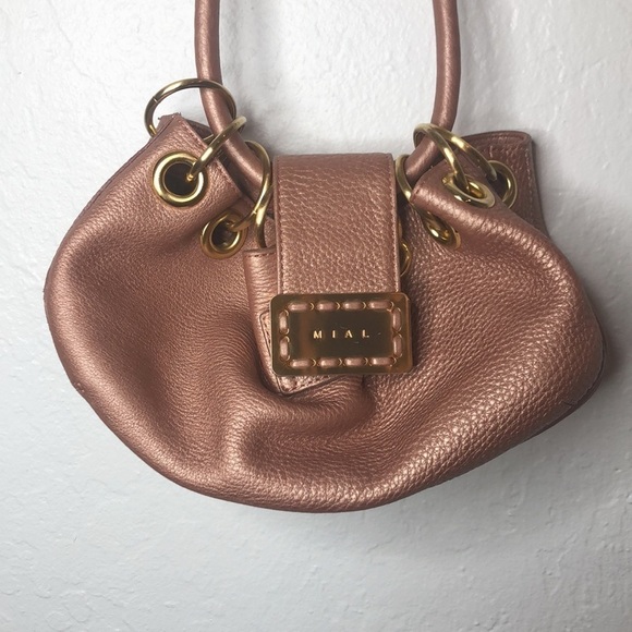 MIAL Metallic Pink Leather Bag - Picture 4 of 7